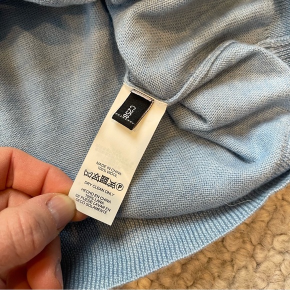 Jack Spade Bleecker Street M Gray/Blue V-Neck Sweater - Picture 5 of 6